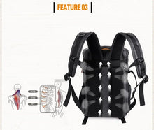 Cargar imagen en el visor de la galería, BRISTOL – Mochila fotográfica vintage de lona y cuero impermeable