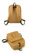 Cargar imagen en el visor de la galería, DOVER – Mochila vintage de lona y cuero encerado – 5 colores
