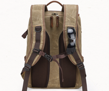 Charger l'image dans la galerie, Sac à dos pour appareil photo numérique | Cuir et toile