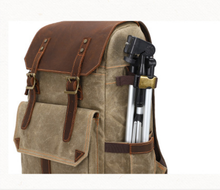 Charger l'image dans la galerie, Sac à dos pour appareil photo numérique | Cuir et toile