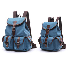 Charger l'image dans la galerie, Strasbourg - Sac à dos scolaire en toile imperméable pour ordinateur portable - 5 couleurs