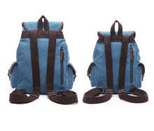Charger l'image dans la galerie, Strasbourg - Sac à dos scolaire en toile imperméable pour ordinateur portable - 5 couleurs