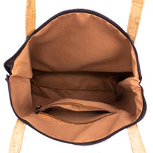 Charger l'image dans la galerie, LAMYA | Bolso de corcho natural y tela hecho a mano