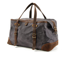 Charger l'image dans la galerie, DAMASCUS | Valise de voyage militaire en cuir et toile | 4 couleurs