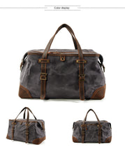 Charger l'image dans la galerie, DAMASCUS | Valise de voyage militaire en cuir et toile | 4 couleurs