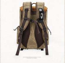 Charger l'image dans la galerie, Sac à dos professionnel en cuir pour caméra photo et vidéo | Style décontracté