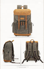 Charger l'image dans la galerie, Sac à dos professionnel en cuir pour caméra photo et vidéo | Style décontracté