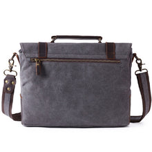 Cargar imagen en el visor de la galería, WASHINGTON | Maleta para portátil Cuero y lona | 4 colores