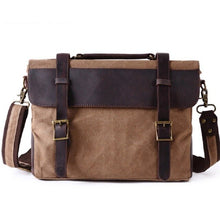 Cargar imagen en el visor de la galería, WASHINGTON | Maleta para portátil Cuero y lona | 4 colores