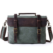 Cargar imagen en el visor de la galería, WASHINGTON | Maleta para portátil Cuero y lona | 4 colores