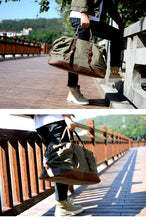 Charger l'image dans la galerie, COLOMBUS | Valise de voyage en cuir et toile | 4 odeurs