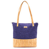 Charger l'image dans la galerie, LAMYA | Bolso de corcho natural y tela hecho a mano