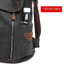 Charger l'image dans la galerie, ANVERS - Sac à dos pour ordinateur portable en toile et cuir moderne - 6 couleurs