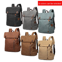 Charger l'image dans la galerie, ANVERS - Sac à dos pour ordinateur portable en toile et cuir moderne - 6 couleurs