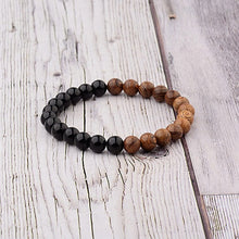 Cargar imagen en el visor de la galería, Yoga Surf - Brazalete de madera natural