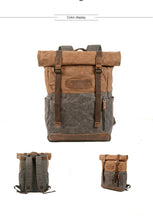 Charger l'image dans la galerie, EDINBURGH - Sac à dos rétro décontracté pour étudiants - 4 couleurs