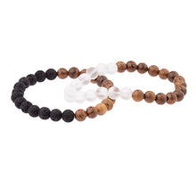 Cargar imagen en el visor de la galería, Yoga Surf - Brazalete de madera natural
