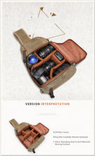 Charger l'image dans la galerie, Picasso - Sac bandoulière en toile et cuir pour appareil photo reflex - 3 couleurs