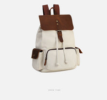 Charger l'image dans la galerie, Brugge - Sac à dos  en cuir et toile pour femme - 4 couleurs