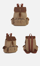 Charger l'image dans la galerie, Brugge - Sac à dos  en cuir et toile pour femme - 4 couleurs
