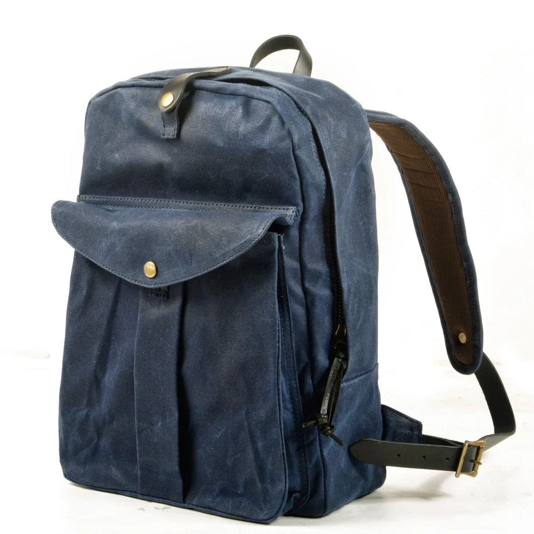 DOVER – Mochila vintage de lona y cuero encerado – 5 colores