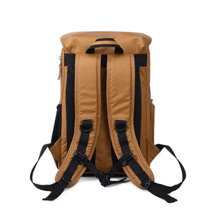 BRISTOL – Mochila fotográfica vintage de lona y cuero impermeable