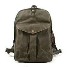 Cargar imagen en el visor de la galería, DOVER – Mochila vintage de lona y cuero encerado – 5 colores
