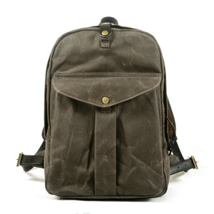 DOVER – Mochila vintage de lona y cuero encerado – 5 colores