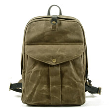 Cargar imagen en el visor de la galería, DOVER – Mochila vintage de lona y cuero encerado – 5 colores
