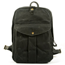 Cargar imagen en el visor de la galería, DOVER – Mochila vintage de lona y cuero encerado – 5 colores
