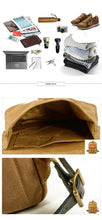 Cargar imagen en el visor de la galería, DOVER – Mochila vintage de lona y cuero encerado – 5 colores
