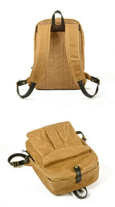 DOVER – Mochila vintage de lona y cuero encerado – 5 colores