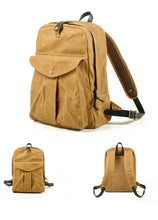 Cargar imagen en el visor de la galería, DOVER – Mochila vintage de lona y cuero encerado – 5 colores

