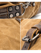 Charger l&#39;image dans la galerie, COLOMBUS | Valise de voyage en cuir et toile | 4 odeurs
