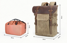 Cargar imagen en el visor de la galería, Mochila para cámara de fotos | Vintage Retro
