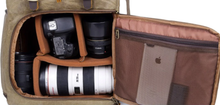 Cargar imagen en el visor de la galería, Mochila cámara fotográfica Nikon Canon/DSLR | Resistente al agua
