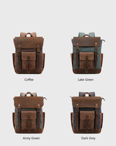 ITALY | Mochila de Cuero vintage | 4 colores