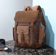 Cargar imagen en el visor de la galería, ITALY | Mochila de Cuero vintage | 4 colores
