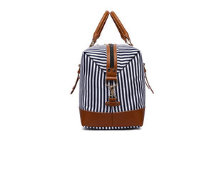 JEANNE | Nouvelle valise de voyage en cuir et toile | Style informel