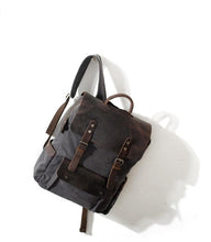 Cargar imagen en el visor de la galería, MESSENGER | Mochila para diario de cuero y lona | 5 colores
