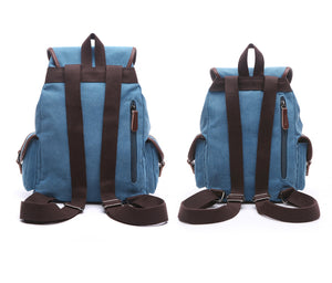 Strasbourg - Sac à dos scolaire en toile imperméable pour ordinateur portable - 5 couleurs