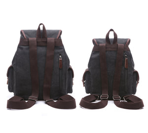 Strasbourg - Sac à dos scolaire en toile imperméable pour ordinateur portable - 5 couleurs