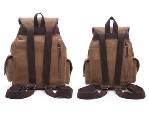 Strasbourg - Sac à dos scolaire en toile imperméable pour ordinateur portable - 5 couleurs