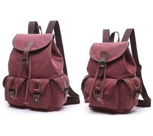 Strasbourg - Sac à dos scolaire en toile imperméable pour ordinateur portable - 5 couleurs
