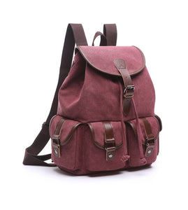 Strasbourg - Sac à dos scolaire en toile imperméable pour ordinateur portable - 5 couleurs