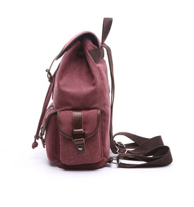 Strasbourg - Sac à dos scolaire en toile imperméable pour ordinateur portable - 5 couleurs