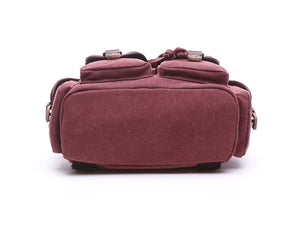 Strasbourg - Sac à dos scolaire en toile imperméable pour ordinateur portable - 5 couleurs