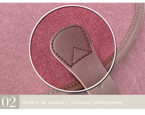 Strasbourg - Sac à dos scolaire en toile imperméable pour ordinateur portable - 5 couleurs