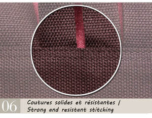 Strasbourg - Sac à dos scolaire en toile imperméable pour ordinateur portable - 5 couleurs
