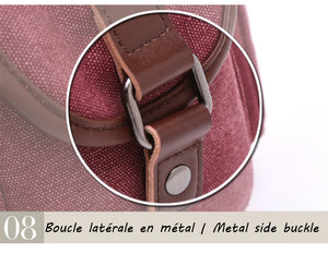 Strasbourg - Sac à dos scolaire en toile imperméable pour ordinateur portable - 5 couleurs